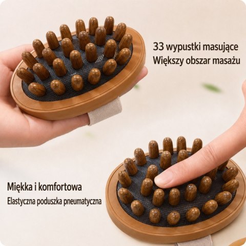 Szczotka do masażu, do ciała 8,2 x 7,5 x 10,8cm SCZ23