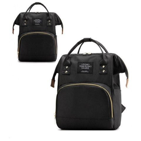 Torba, organizer, plecak dla mamy Czarny PLM10CZ