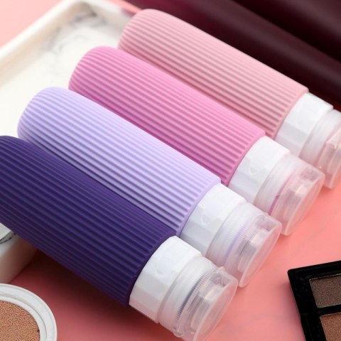 Zestaw silikonowych pojemniczków, buteleczek podróżnych 4w1 90ml KS137WZ1