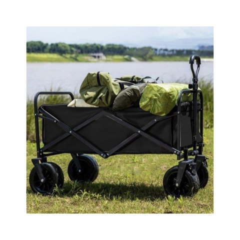 Wózek transportowy składany, metalowy, przyczepka ogrodowa 72x47x68-87cm AR07CZ