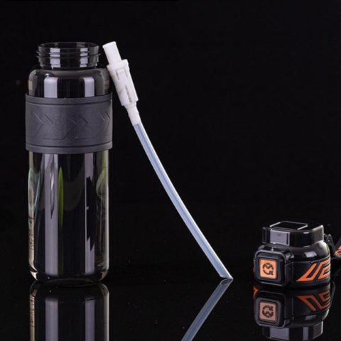 Butelka na wodę, sportowy bidon z miarką 680ML czarny BD64CZ