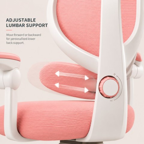 Fotel gamingowy, obrotowy do biurka dziecięcego KIDS LIGHT PINK KO53R