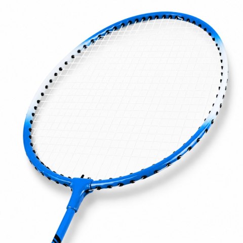 Zestaw do badmintona 2 niebieskie paletki +3lotki, zestaw w sportowej torbie AR19N