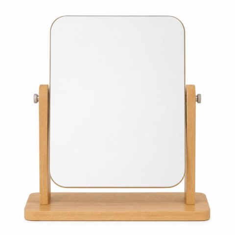 Lusterko kosmetyczne stojące drewniane prostokątne 23,5x19cm L7BR